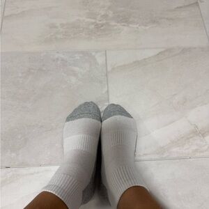 Preloved Gray and White Socks